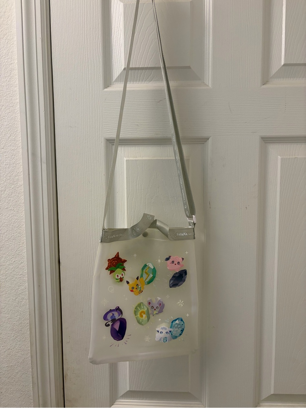 Pokemon Shinkansen no ishi clear crossbody tote bag